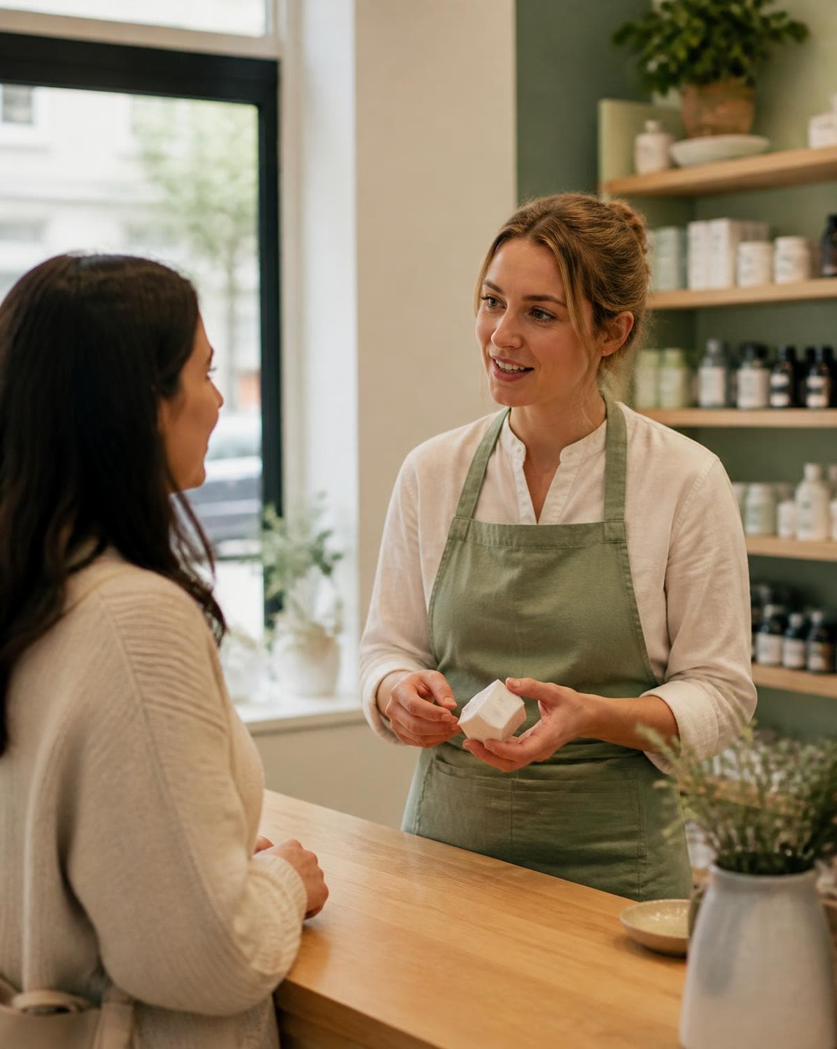 Oakley Pharmacy pharmacist advising a customer at the counter